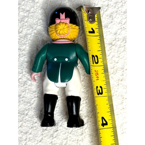 Fisher Price Loving Family Dollhouse Horse Rider Girl Doll Equestrian Vtg 4" - Picture 5 of 7